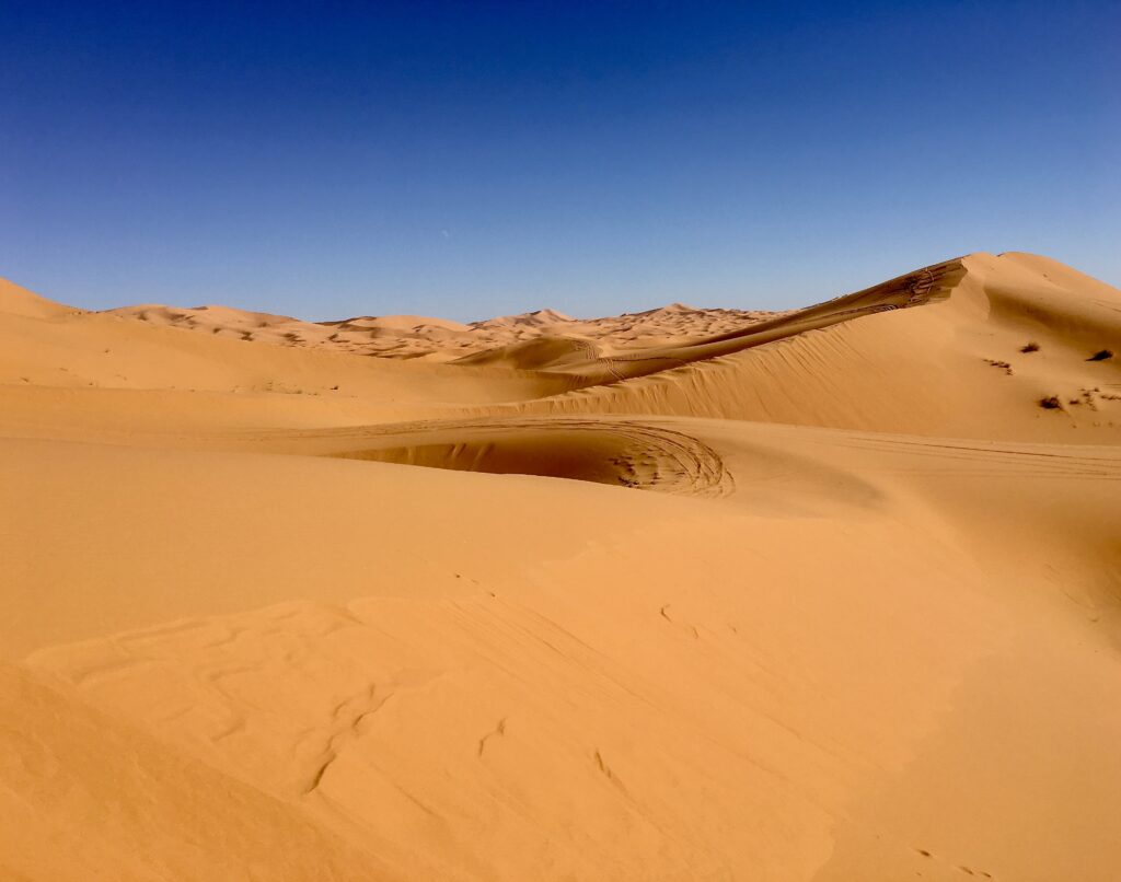 Wüste in Marokko als Teil der Sahara